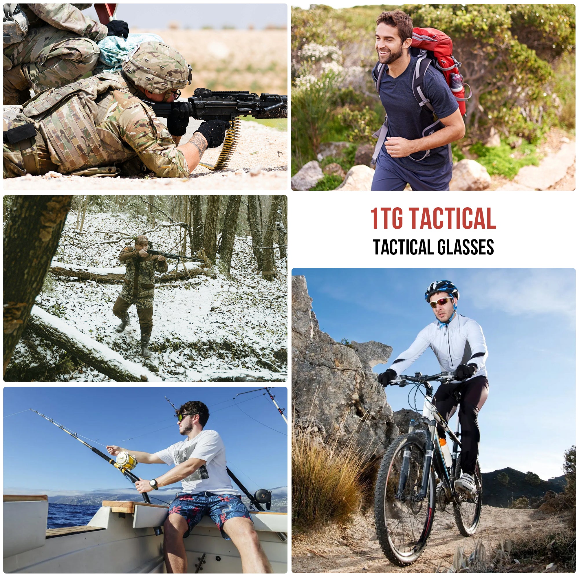 1TG Tactical Shooting Safety Goggle, Anti Fog Sunglasses